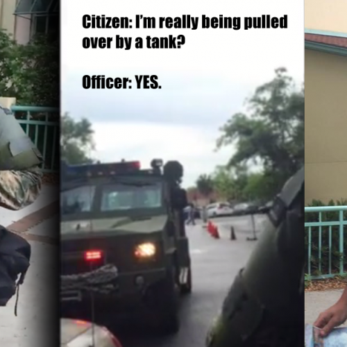 Militarized Police Now Using ‘TANKS’ (Armored Vehicles) to Pull Over Citizens On American Soil