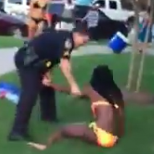 Police Attack Girl in Bikini, Pull Gun on Teens at Pool Party
