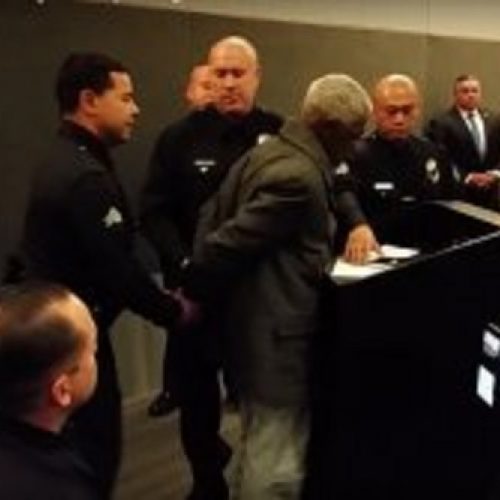 Los Angeles Police Are Arresting People For Speaking 20 Seconds Over Their Allotted Time at City Meetings