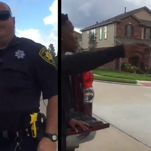 WATCH: Houston Officer Harasses Teen for Cutting Grass in Neighborhood