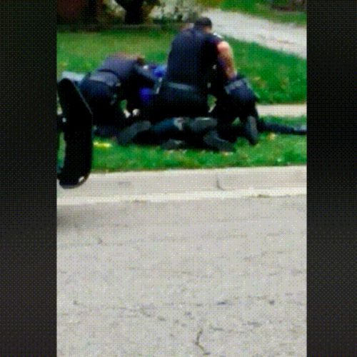 WATCH: Akron Police Caught on Video Beating Man They Have Pinned to the Ground
