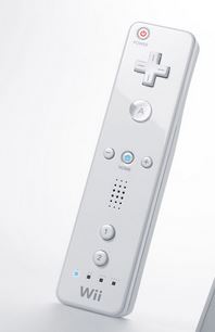A Nintendo Wii controller. 