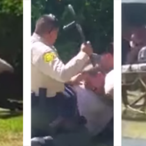 Four Officers Beat a Man’s Head With Their Clubs: Video