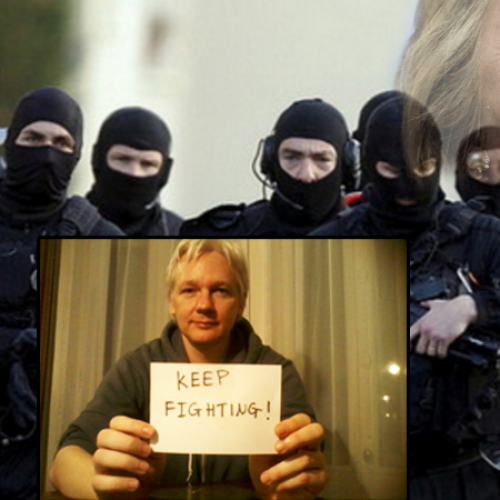 BREAKING: Heavily Armed Police Outside Julian Assange’s Ecuadorian Shelter