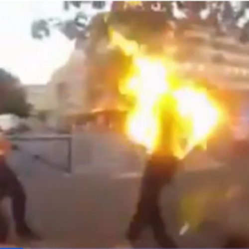 WATCH: Video Emerges of Man in Flames After Being Tasered by French Police