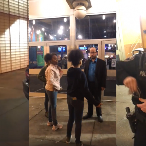 WATCH: Manager Kicks Young Girls out of Theater, Calls Them ‘Animals,’ Cop Arrests Woman Who Comes to Their Defense