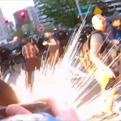 WATCH: Journalist Injured as Seattle Cops Throw Flashbang Grenade at Protesters
