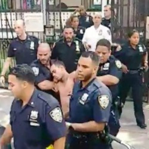 WATCH: Outraged Neighbors Confront NYPD Officers Dragging Apparently Unconscious Man From House
